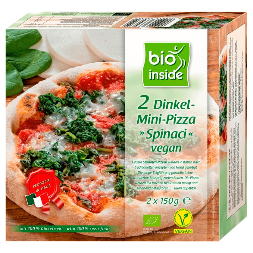 Bio Inside Bio Dinkel Pizza Spinaci vegan 2x150g
